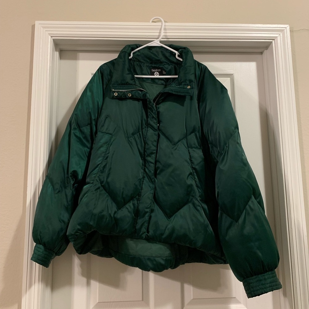 Boohoo Emerald Puffer Jacket